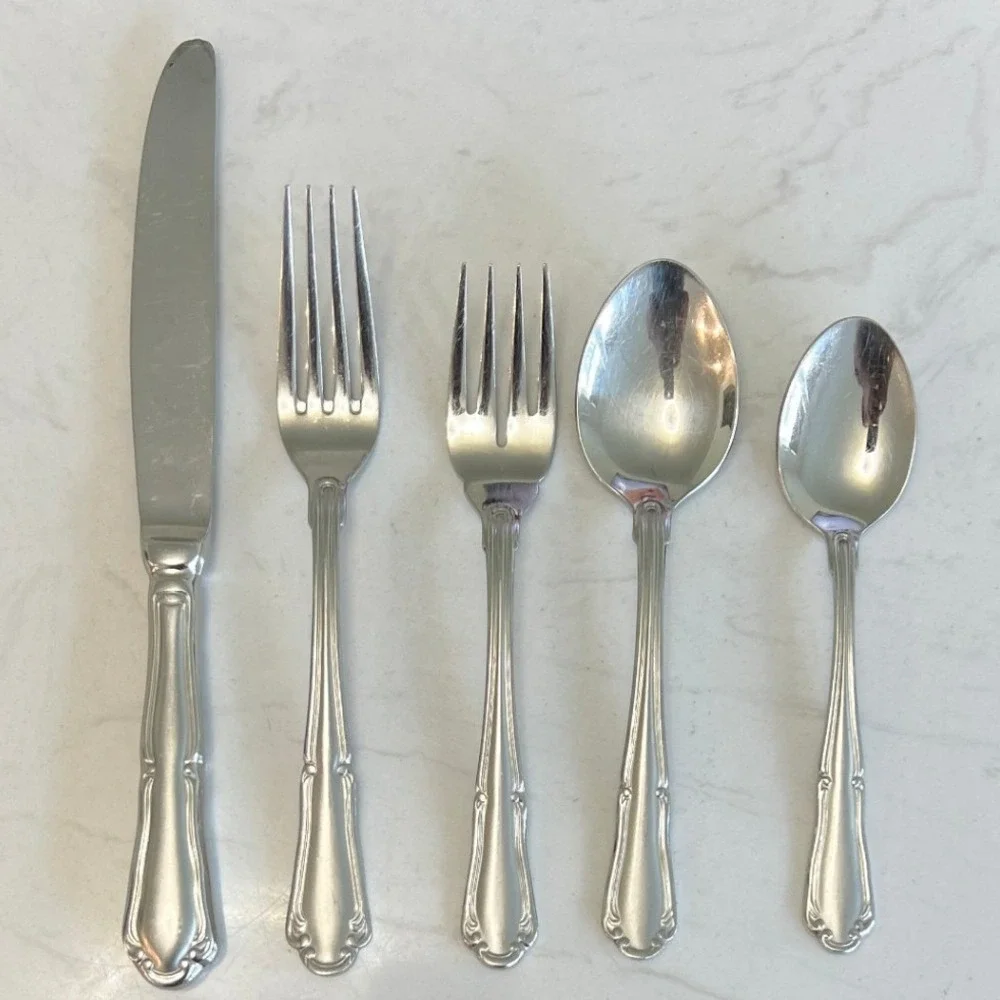Wallace Empire 5 Piece Place Setting‎ 18/10 Stainless Steel Flatware Replacement